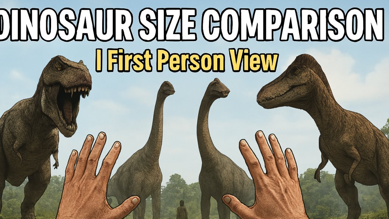 Dinosaur Size Comparison | First-Person View – How Big Were They?