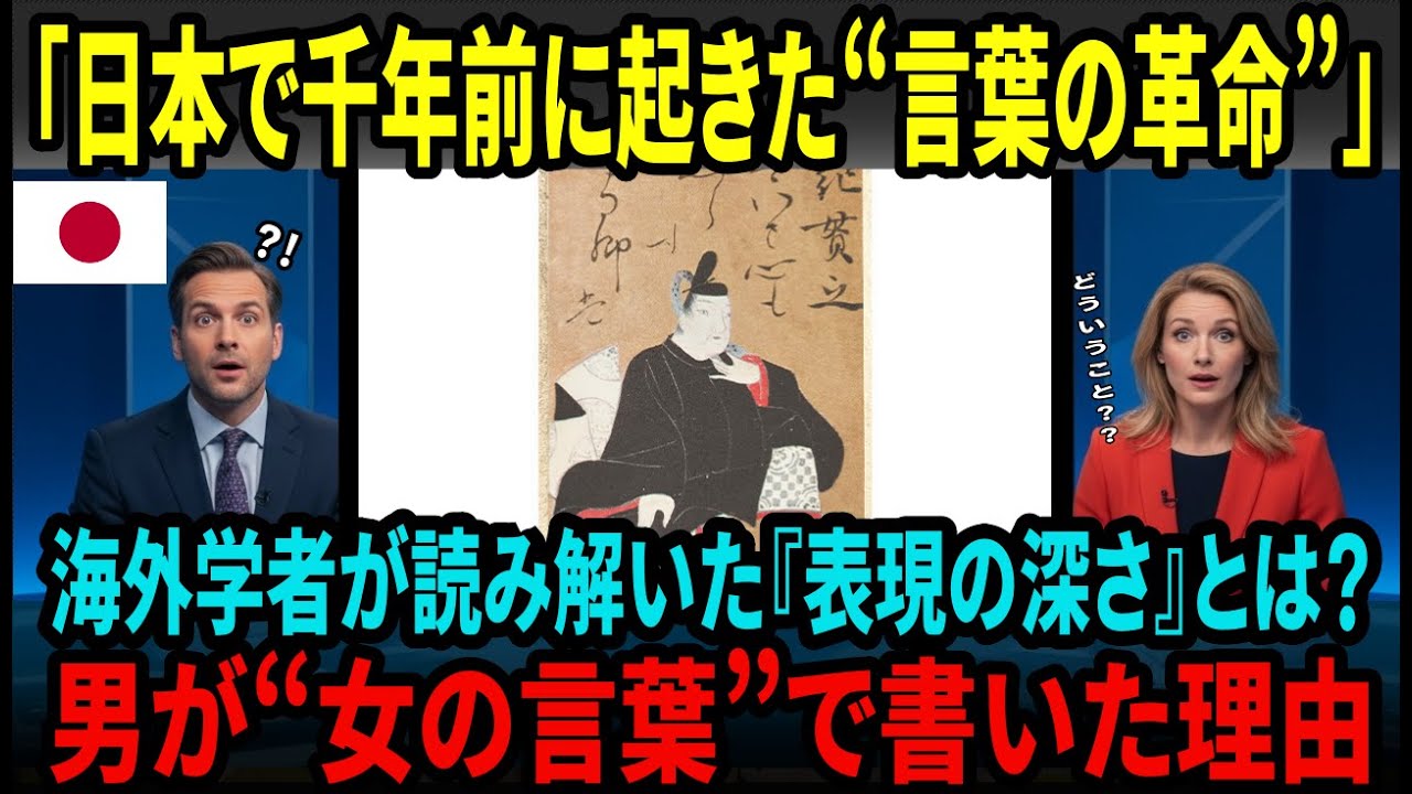 【海外の反応】「男が“女の言葉”で日記を書いた…？」千年前の日本で起きた静かな革命『土佐日記』