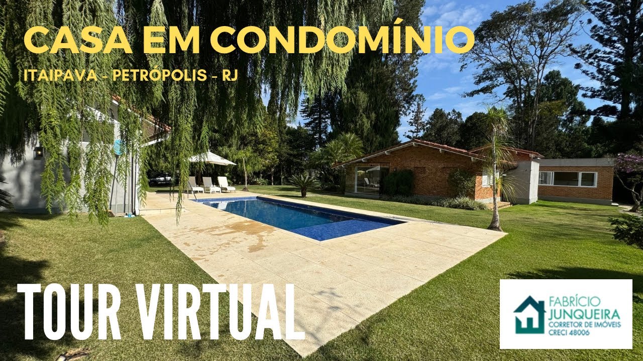 [VENDIDA] Linda casa reformada com terreno plano em condomínio de Itaipava | Tour virtual completo