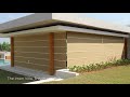 SANDEI Roman Blinds Exterior Motorised
