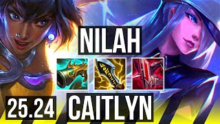 Download Lagu NILAH \u0026 Thresh vs CAITLYN \u0026 Morgana (ADC) | Perfect KDA: 21/0/7 | KR Master | 25.24 MP3
