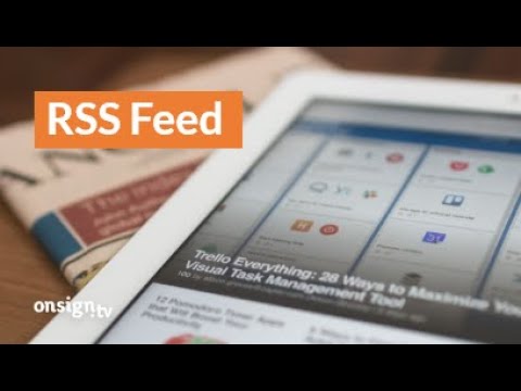 Βίντεο: Πώς να εισαγάγετε RSS