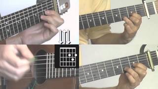 Video thumbnail of "Woman - John Lennon Guitar Lesson -Track www.FarhatGuitar.com"