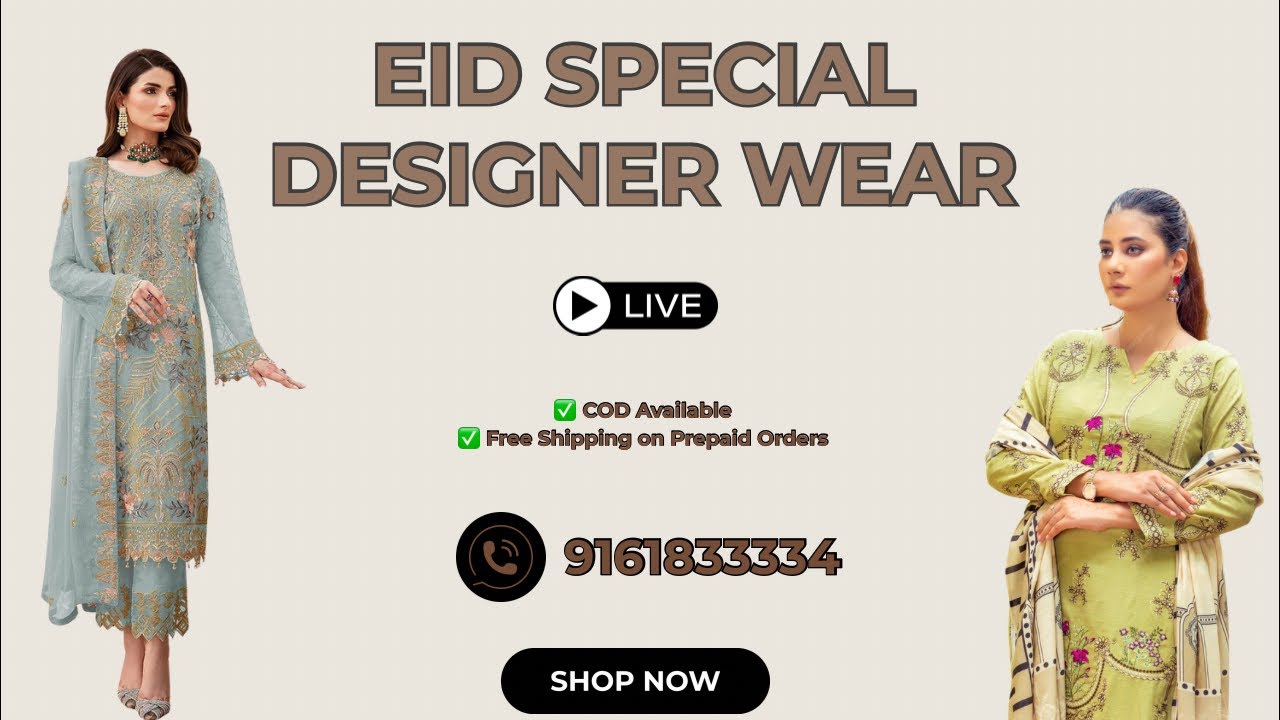 Ramzan Special 🌙 | Designer Wear LIVE | Festive Collection | RS Chikankari