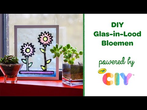 Video: Hoe Maak Je Een Boeket Bloemen Met Glas-in-loodverf?