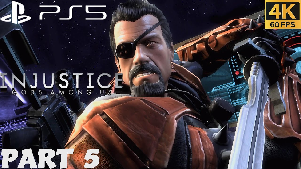 INJUSTICE GODS AMONG US PS5 WALKTHROUGH GAMEPLAY PART 5 - CYBORG AND DEATHSTROKE / No Commentary