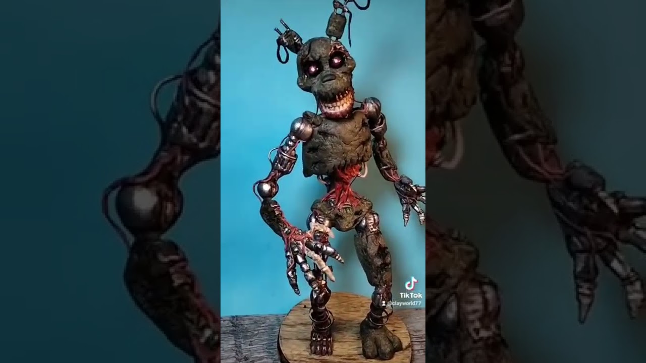 BLOB😱😱”MOLTEN FREDDY”(FNAF SECURITY BREACH)PLASTILINA✓✓✓ PORCELANA✓✓  POLYMER CLAY✓ 