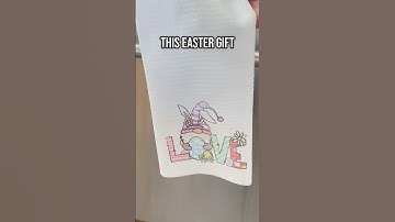 Let’s create a sublimation kitchen towel for an Easter gift! #sublimation #sublimationprinting
