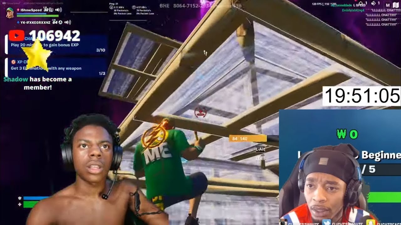 IShowSpeed Vs Flight Reacts 1v1 On Fortnite Crazy Intense 2025 -2026