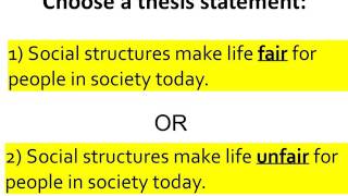 Performance Task: Outline/Introductory Paragraph