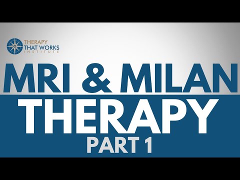 Mri And Milan: Systemic Family Therapies Part I