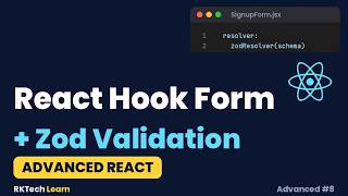 React Hook Form + Zod: Build Forms with Validation the Easy Way | Advanced React #8