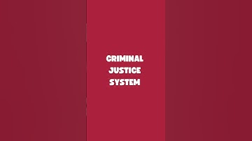 Criminal Justice System | Terms to Remember