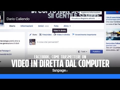 Video: Puoi fare Facebook in diretta da un desktop?
