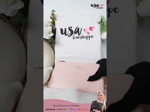 Kate Spade Medium L-Zip Wristlet In Conch Pink (KD546)-Shop Usaloveshoppe.com