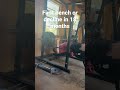 First time using a barbell for bench or decline in 18 months do to shoulder issues