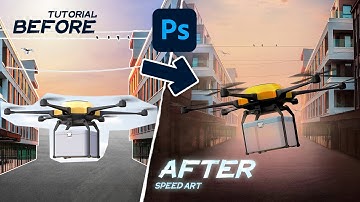 Cyber Drones Photo Manipulation Speed Art | Photoshop Tutorial
