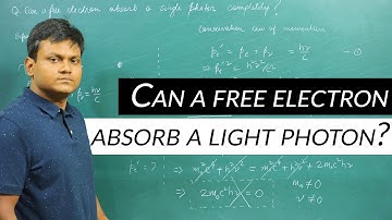 Can a free electron absorb a photon?