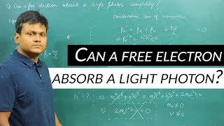 Can a free electron absorb a photon