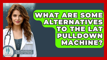 What Are Some Alternatives To The Lat Pulldown Machine? - Orthopedic Support Network