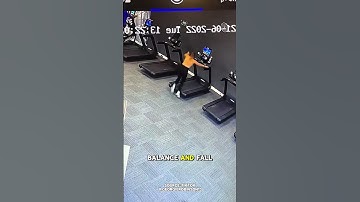 Never Step Onto a Moving Treadmill😱