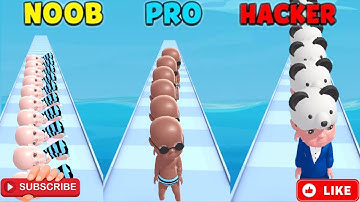 NOOB vs PRO vs HACKER In Baby Doll #babydoll #games #mrgames