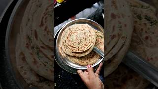 Super Easy wheat flour laccha paratha #breakfast #recipe #ytshorts