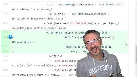 Live coding T-SQL: working on pull requests for the First Responder Kit