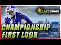 DRAFTKINGS CHAMPIONSHIP FIRST LOOK LINEUP: NFL DFS PICKS