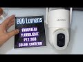 MUBVIEW Solar Security Cameras Outdoor, 2K Floodlight Camera with 800 Lumens Light & Siren, 360° PTZ