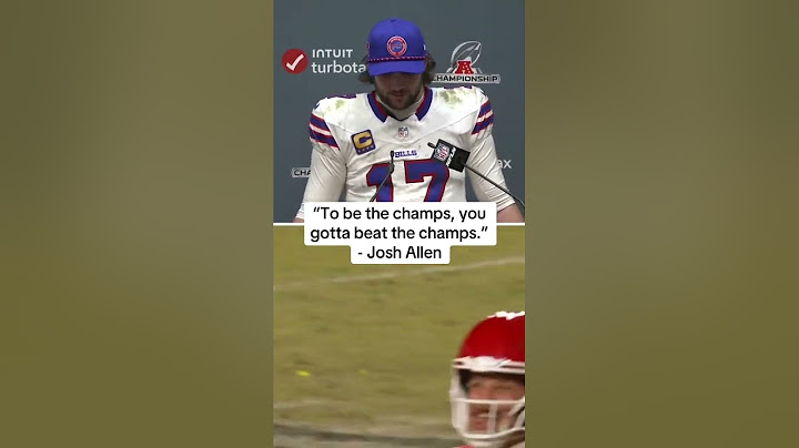 Josh Allen spoke after the Bills heartbreaking loss to the Chiefs in the AFC Championship #shorts
