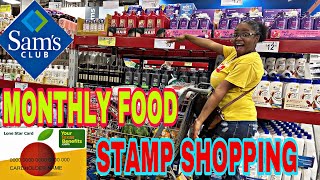 MONTHLY FOOD STAMP SHOPPING AT SAM’S CLUB : RESTOCKING ON GROCERIES & SAVING $ IN INSTANT SAVINGS !