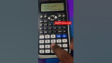 How to reset default settings casio fx-570EX to fx-991EX and make it like new #casio #calculator