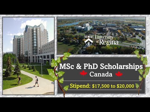 MSc & PhD Funding in Canada II University of Regina II $20,000