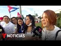 Los jóvenes residentes de Miami piden libertad para Cuba | Noticias Telemundo