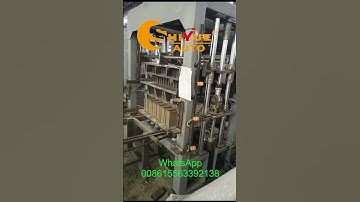 hydraulic concrete hollow block brick making machine automatic block machinery #shiyue machinery