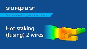 Hot Staking (fusing) 2wires simulation by SORPAS 3D