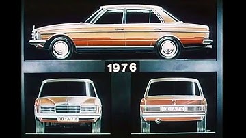 1976 Mercedes-Benz w123 development - design, testing, pre-production