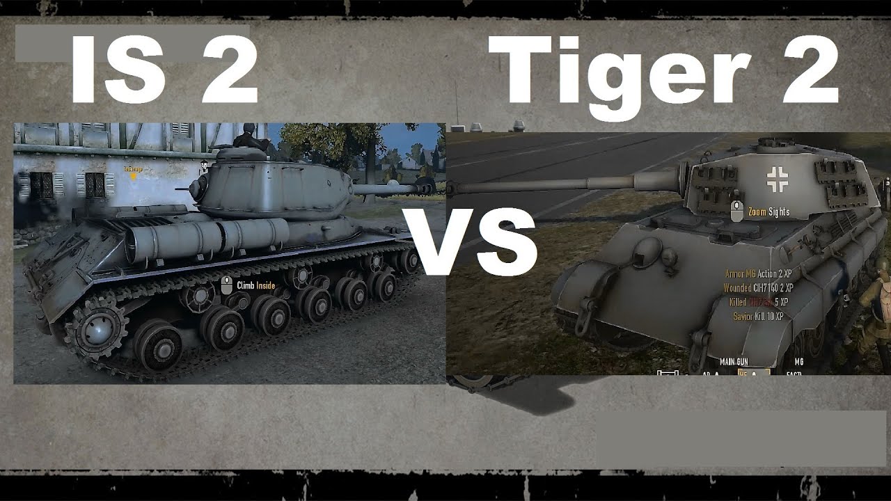 What is the best heavy tanks IS 2  vs  Tiger  2  Remake 