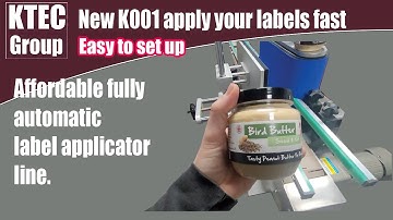 Label applicator - round containers - affordable / easy to set up - Labels-U-Print ® - KTEC GROUP UK