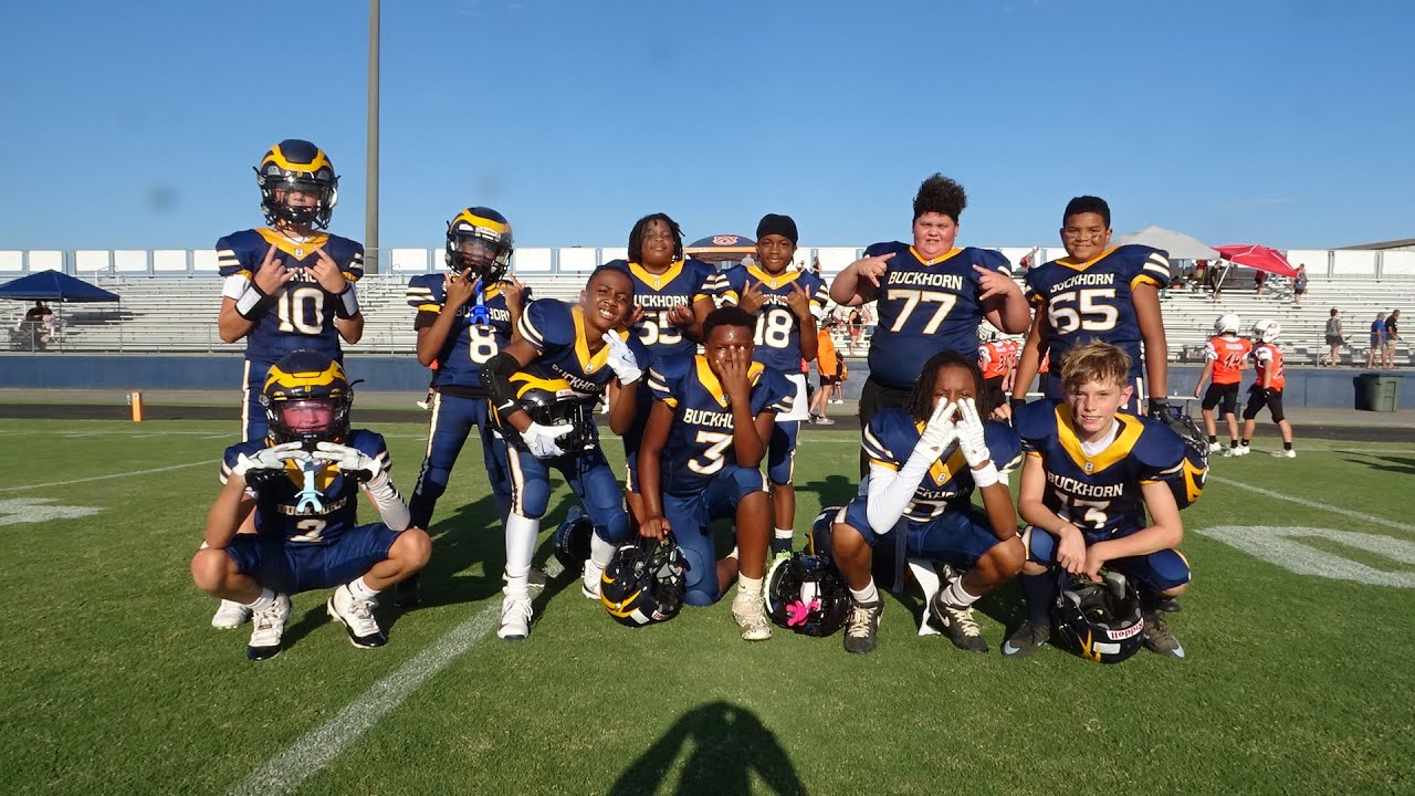 Caleb Thompson, Buckhorn-Gold erupt early against Grissom in 11U Youth Football contest