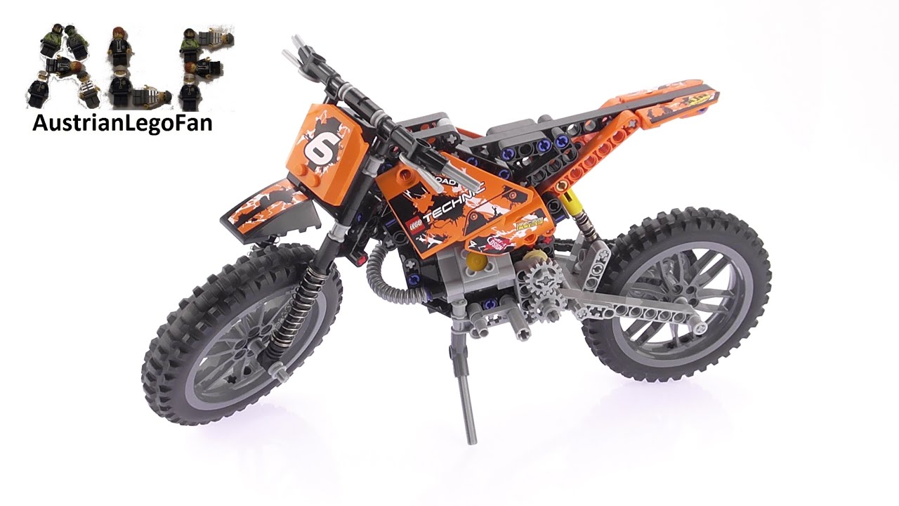 Motorcycle Lego Orange Dirt Bike Motorbike 