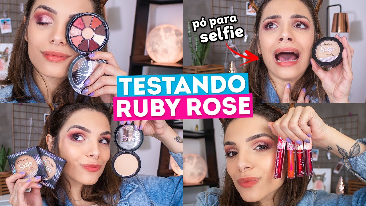 TESTANDO NOVIDADES RUBY ROSE | O PÓ de SELFIE ESTOURA no FLASH? - YouTube