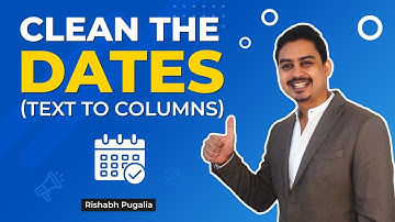 Clean the DATES using Text to Columns | Excel in Hindi