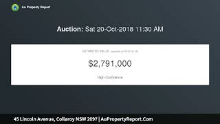 45 Lincoln Avenue, Collaroy NSW 2097 | AuPropertyReport.Com