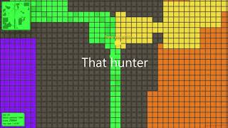 Splix.io - 56 normal kills run - Escaping the hunters!