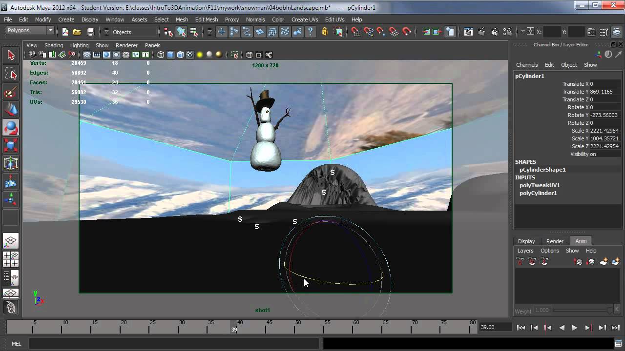 Adding a background image using geometry in Maya - YouTube