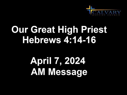 Our Great High Priest