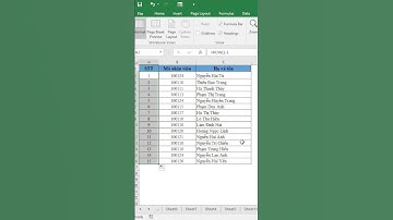 Tự cập nhật số thứ tự khi xóa dòng trong excel