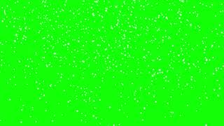 Падение частиц / футаж / footage / Зеленый фон / green background / chromakey / хромакей / снег